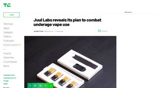Juul Labs reveals its plan to combat underage vape use | TechCrunch