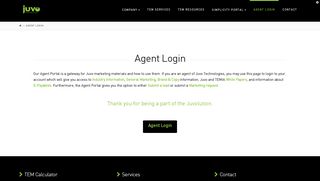 Agent Login - Juvo - Juvo Technologies