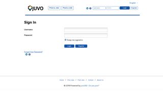 Juvo Jobs: Sign In