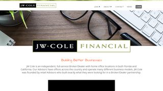 JW Cole Financial: Home