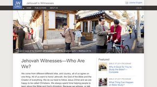 Jehovah Witnesses—Official Website: jw.org