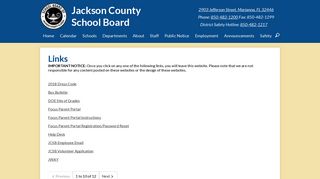 Links - Jackson County School Board