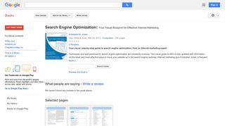 Search Engine Optimization: Your Visual Blueprint for Effective ...