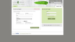 Uni K Wax > Login Or Sign Up - secure-booker.com