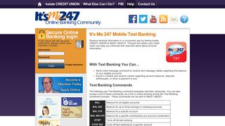 It's Me 247 Mobile Text Banking | kstate CREDIT UNION