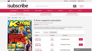 K-Zone Magazine Subscription - isubscribe.com.au