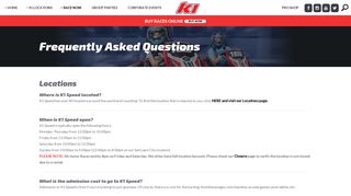 Frequently Asked Questions | K1 Speed