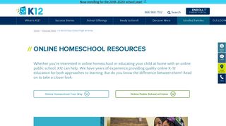 Online Homeschool Alternative Programs | K12 - K12.com