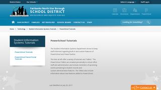 PowerSchool Tutorials - Fairbanks North Star Borough School District