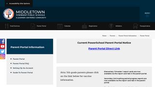 Parent Portal Information / Parent Portal - Middletown