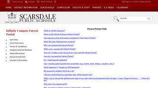 Infinite Campus Parent Portal / Parent Portal FAQ