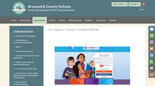 Child Nutrition / K12 Payment Center Help - Brunswick County Schools