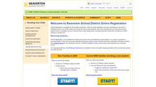 Online Registration - Beaverton School District