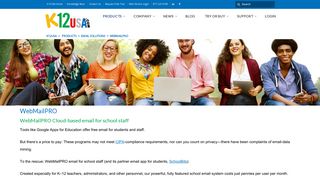 Cloud-Based Email for Teachers & Staff in K–12 Schools | WebMailPRO