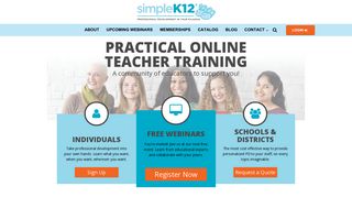 Simplek12: Practical Online Teacher Training