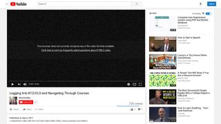 Logging Into K12/OLS and Navigating Through Courses - YouTube