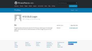 WordPress › Profiles » K12 OLS Login