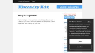 Today's Assignments | Discovery K12