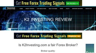 K2 Investing | Forex Broker Review - FX Trading Revolution | Your ...
