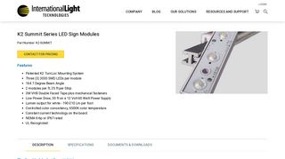 K2 Summit Series - LED Sign Module - International Light Technologies