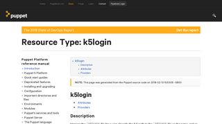 Resource Type: k5login - Puppet (PE and open source) 5.3 | Puppet