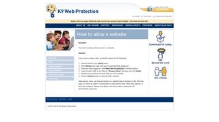 How to allow a website | K9 Web Protection - Free Internet Filter and ...