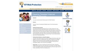 Viewing Detailed Internet Activity Reports | K9 Web Protection - Free ...