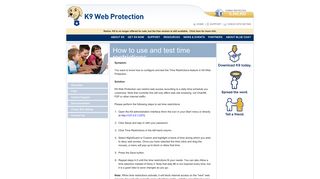 How to use and test time restrictions | K9 Web Protection - Free ...