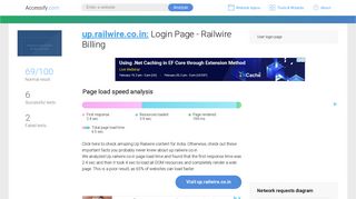 Access up.railwire.co.in. Login Page - Railwire Billing