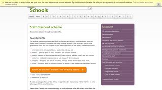 Staff discount scheme | Schools