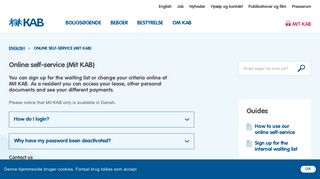 Online self-service (Mit KAB) | KAB