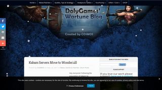 Kabam Servers Move to Wonderhill - DolyGames Wartune