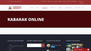 Kabarak Online - Kabarak University