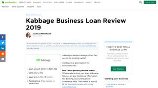 Kabbage Business Loan Review 2019 - NerdWallet