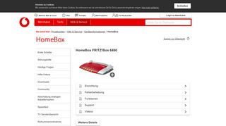 HomeBox - Vodafone Kabel Deutschland Kundenportal - MeinKabel