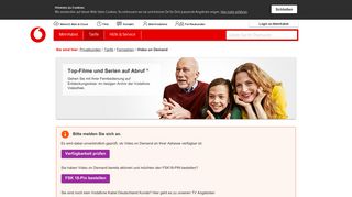 Video on Demand - Vodafone Kabel Deutschland Kundenportal