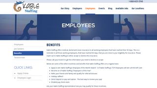Benefits - Kable Staffing