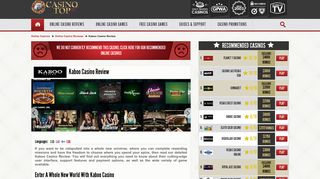 Kaboo Casino Review - Unique Missions & Infinite Bonuses