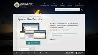 hawaii.gov | Special Use Permits