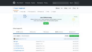 GitHub - Kaggle/kaggle-api: Official Kaggle API