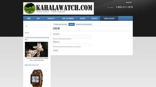 Log in | Kahala watch