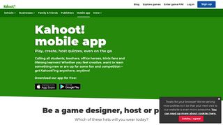 Kahoot! mobile app | Learning app for iOS & Android