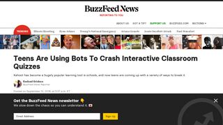 Students Are Using Bots To Crash Games Of Kahoot At School