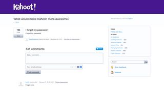 i forgot my password – Kahoot! Support