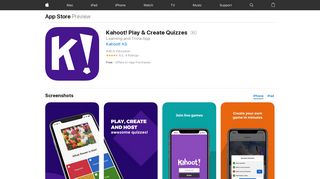 Kahoot! Play & Create Quizzes on the App Store - iTunes - Apple