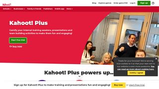 Corporate training games | Kahoot! Plus | Free trial