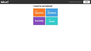 Sign up - Create Kahoot!