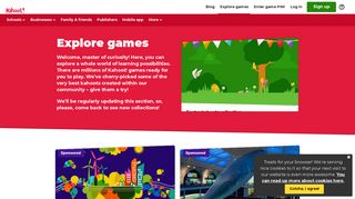 Find games of Kahoot! | Free learning games