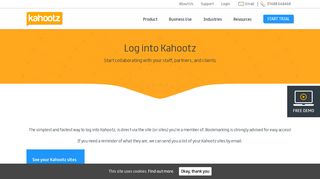 Log into Kahootz - Kahootz