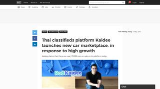 Thai classifieds platform Kaidee launches new car marketplace, in ...